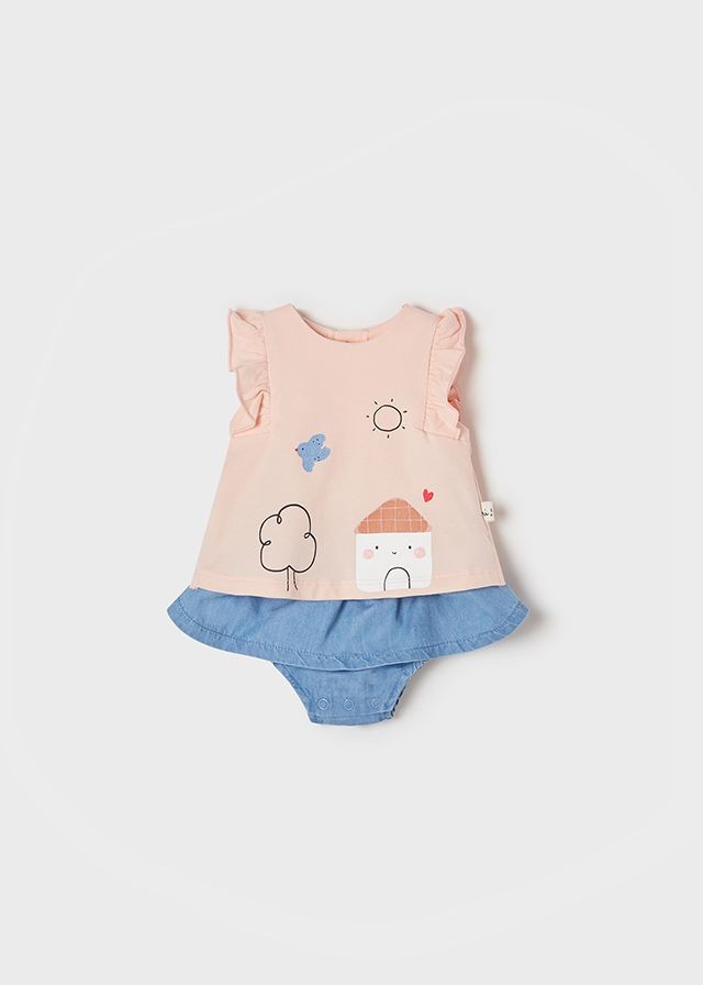 Conjunto de saia jeans para menina Mayoral 