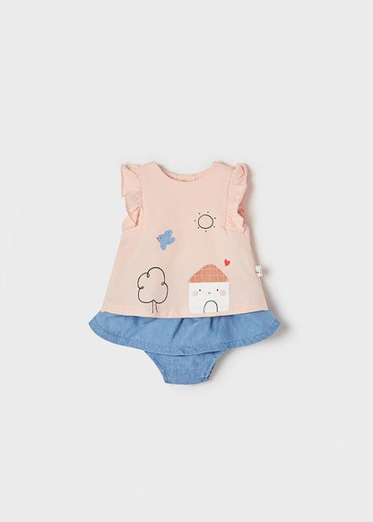 Conjunto de saia jeans para menina Mayoral 