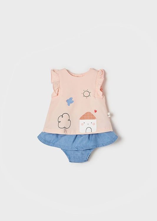 Conjunto de saia jeans para menina Mayoral 