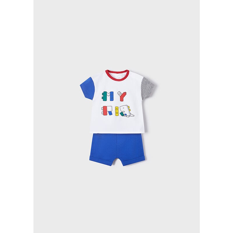 Conjunto curto de 2 peças de dinossauro Mayoral 