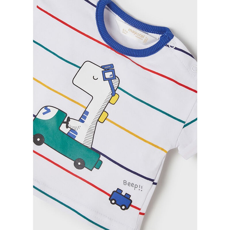 Conjunto curto de 2 peças de dinossauro Mayoral 