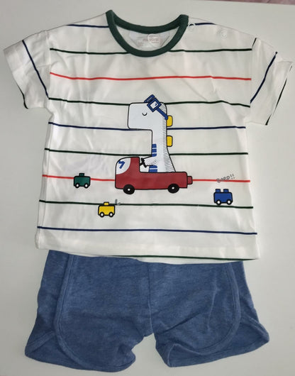 Conjunto curto de 2 peças de dinossauro Mayoral 