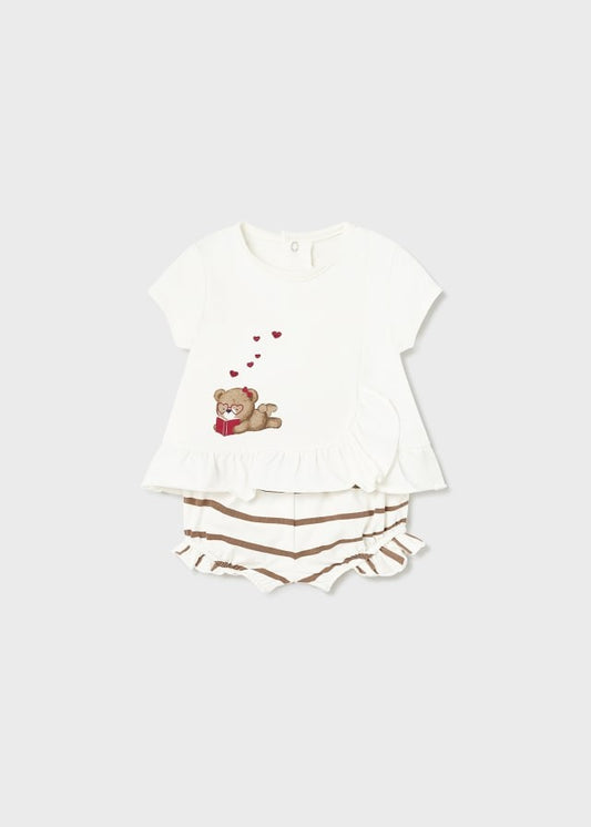 Conjunto de 2 peças em algodão sustentável Mayoral Bears 