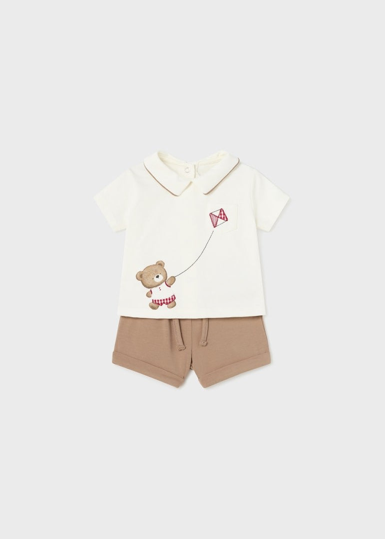 Conjunto de 2 peças em algodão sustentável Mayoral Bears 