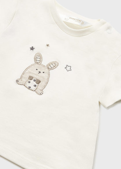 Conjunto de 2 peças de algodão sustentável Bunnies 1619 da Mayoral 