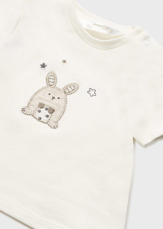 Conjunto de 2 peças de algodão sustentável Bunnies 1619 da Mayoral 