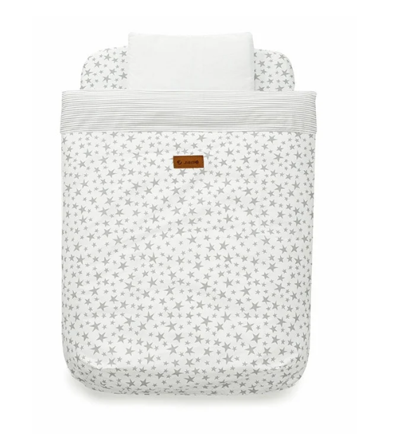 Conjunto de lençol de bebê com capa de edredom de reposição da Jané 