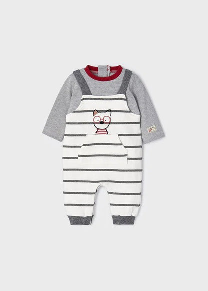Pelele peto con estampado coches/perrito ECOFRIENDS de Mayoral
