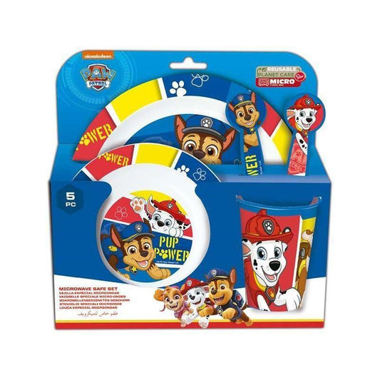 Conjunto de talheres infantis seguros para micro-ondas Disney Paw Patrol