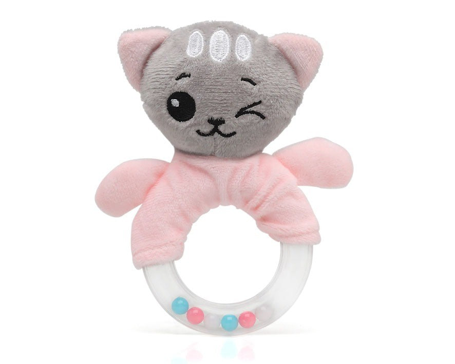 Chocalho de gatinho com bolas coloridas da Kiokids