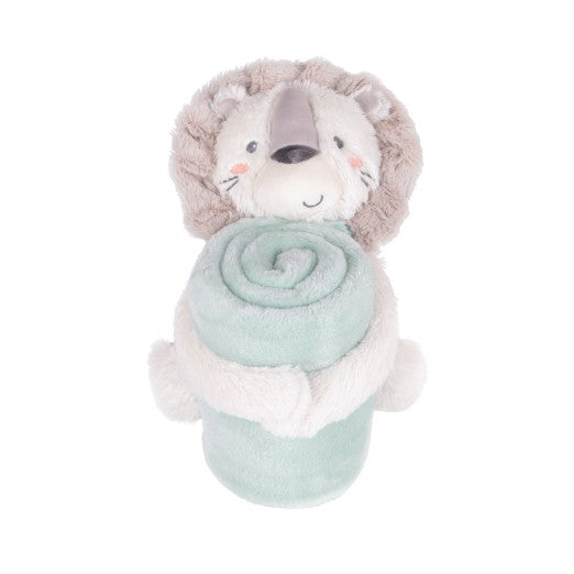 Conjunto de brinquedo de pelúcia Kikkaboo com cobertor