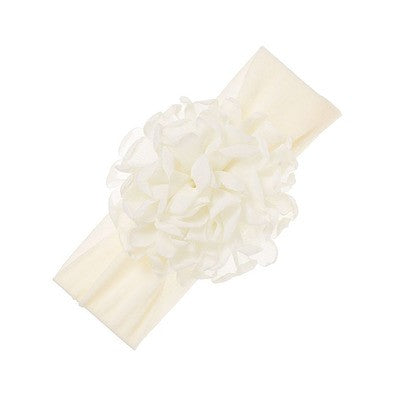 Turbante Bebé con Maxi Flor de Chiffón Siena