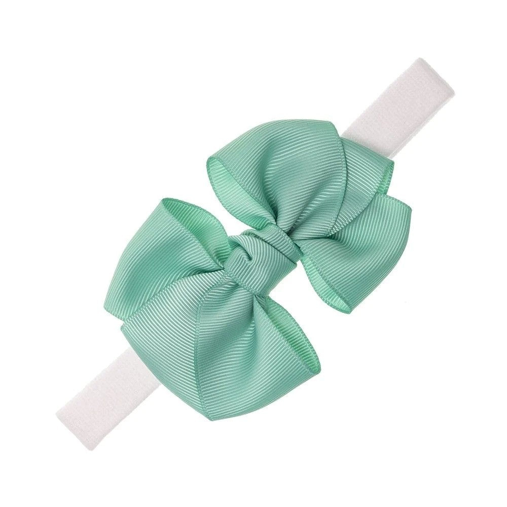 Turbante para bebê com laço triplo de gorgorão Siena