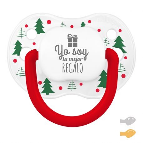 Chupeta de Natal New Classic Deco Árvores Brancas Verdes